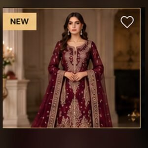[DEMO] Burgundy Chiffon Suit